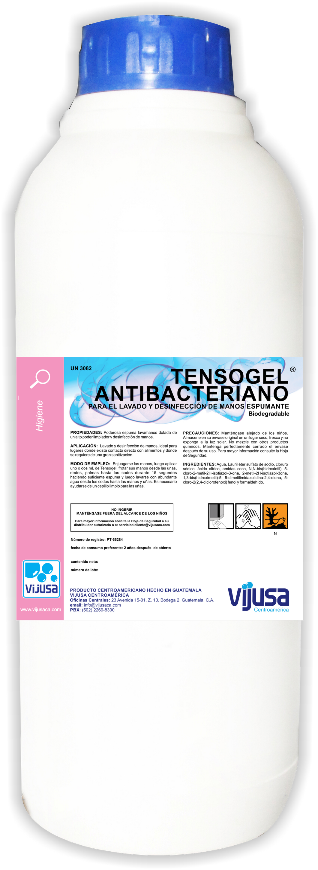 TENSOGEL ANTIBACTERIANO LITRO